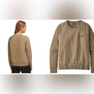 Patagonia organic cotton quilt crew sweatshirt women’s celadon green M